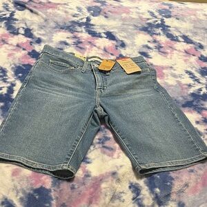 Levi's Shaping Bermuda Denim Shorts